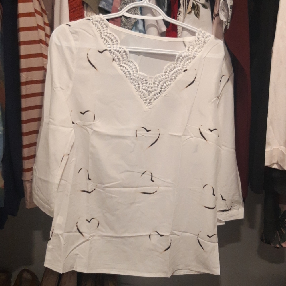 Shirt with hearts